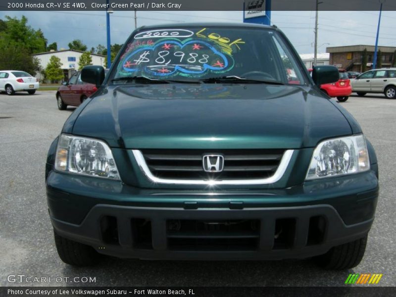Clover Green Pearl / Dark Gray 2000 Honda CR-V SE 4WD