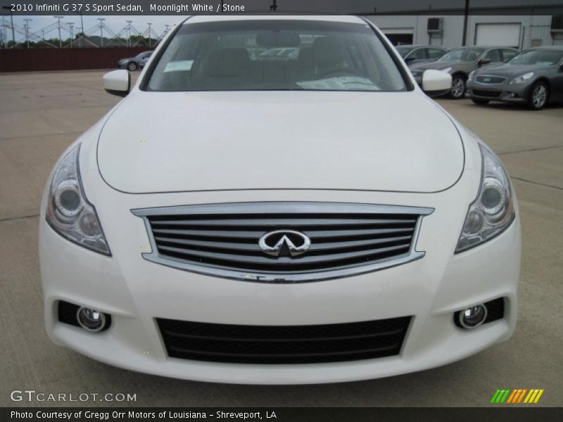 Moonlight White / Stone 2010 Infiniti G 37 S Sport Sedan