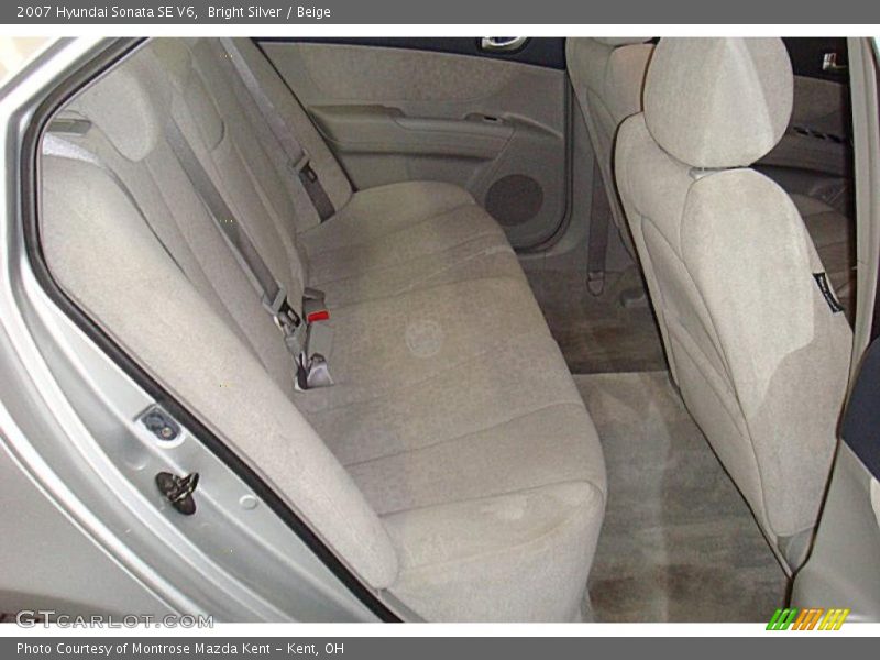 Bright Silver / Beige 2007 Hyundai Sonata SE V6