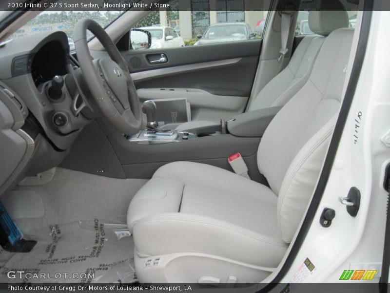 Moonlight White / Stone 2010 Infiniti G 37 S Sport Sedan