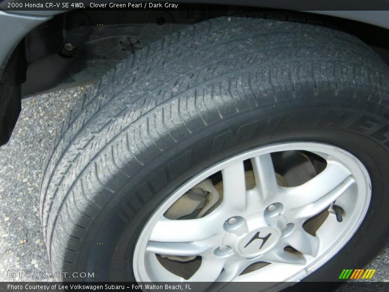 Clover Green Pearl / Dark Gray 2000 Honda CR-V SE 4WD
