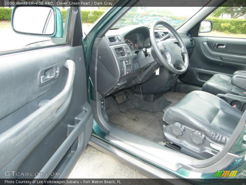 Clover Green Pearl / Dark Gray 2000 Honda CR-V SE 4WD