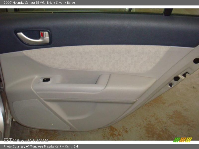 Bright Silver / Beige 2007 Hyundai Sonata SE V6