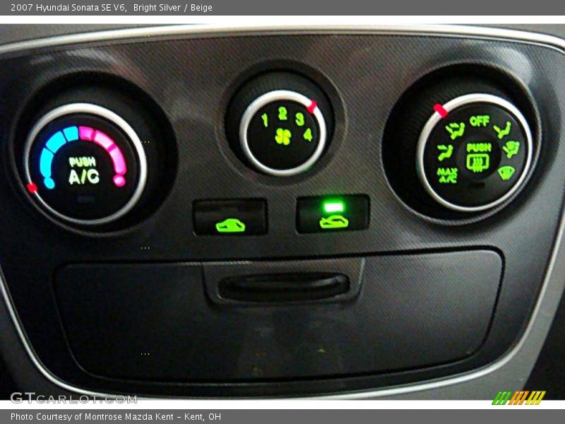 Bright Silver / Beige 2007 Hyundai Sonata SE V6