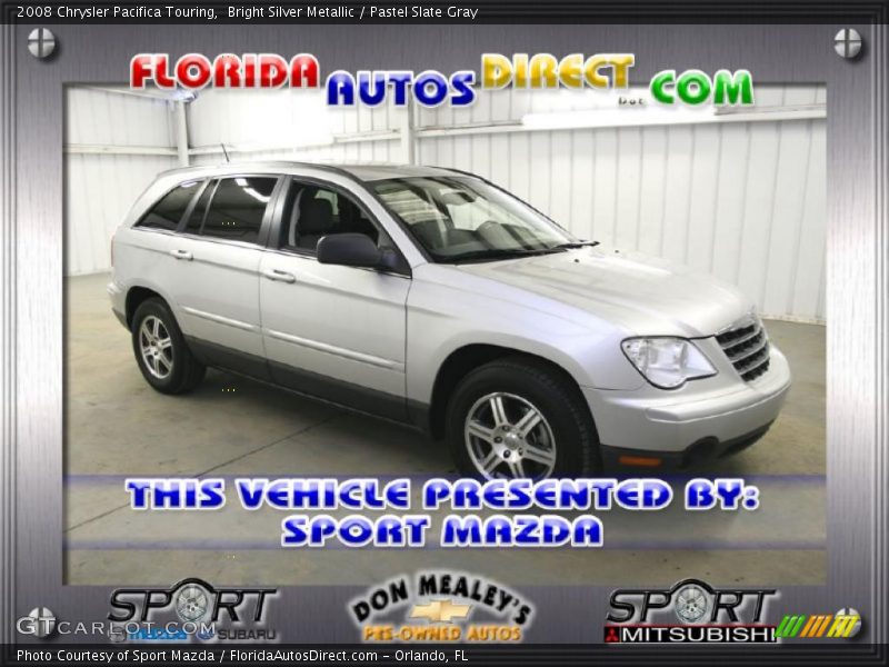 Bright Silver Metallic / Pastel Slate Gray 2008 Chrysler Pacifica Touring