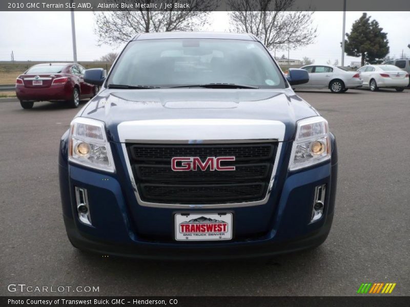 Atlantic Blue Metallic / Jet Black 2010 GMC Terrain SLE AWD