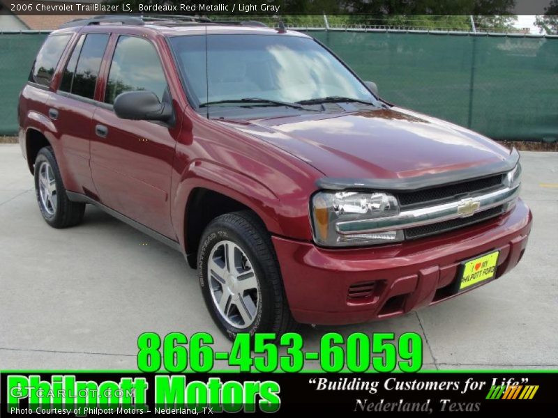 Bordeaux Red Metallic / Light Gray 2006 Chevrolet TrailBlazer LS