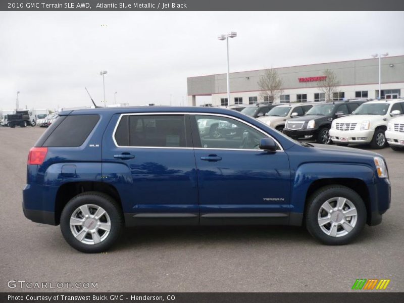 Atlantic Blue Metallic / Jet Black 2010 GMC Terrain SLE AWD