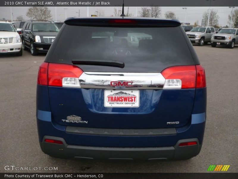 Atlantic Blue Metallic / Jet Black 2010 GMC Terrain SLE AWD
