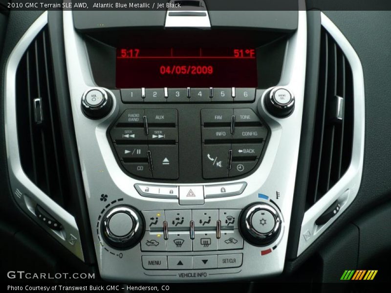 Atlantic Blue Metallic / Jet Black 2010 GMC Terrain SLE AWD