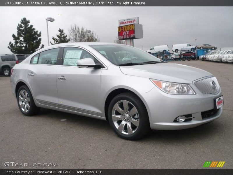 Quicksilver Metallic / Dark Titanium/Light Titanium 2010 Buick LaCrosse CXL AWD