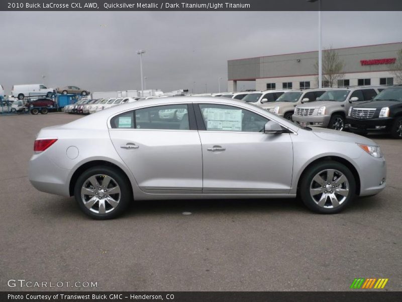 Quicksilver Metallic / Dark Titanium/Light Titanium 2010 Buick LaCrosse CXL AWD