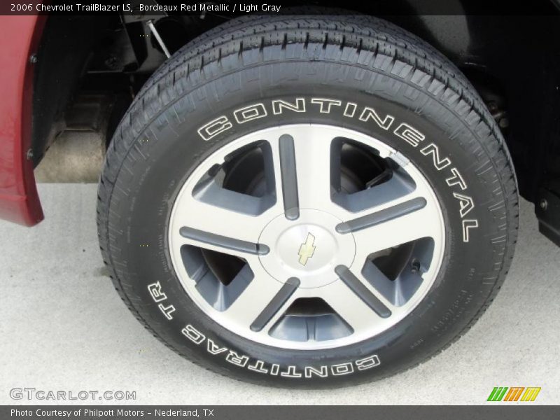 Bordeaux Red Metallic / Light Gray 2006 Chevrolet TrailBlazer LS