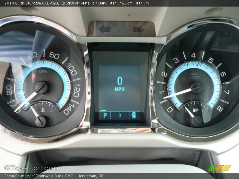 Quicksilver Metallic / Dark Titanium/Light Titanium 2010 Buick LaCrosse CXL AWD
