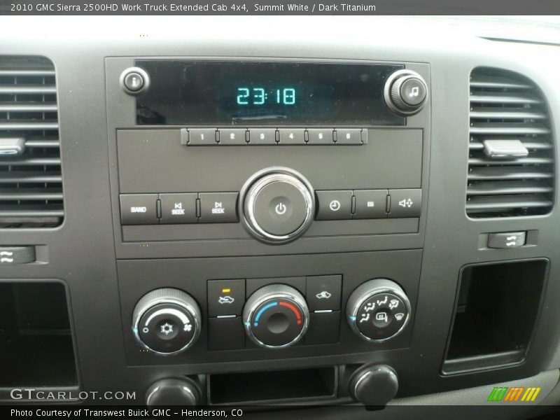Summit White / Dark Titanium 2010 GMC Sierra 2500HD Work Truck Extended Cab 4x4