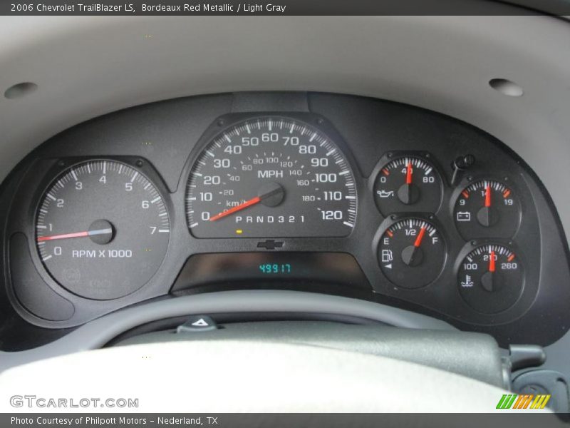 Bordeaux Red Metallic / Light Gray 2006 Chevrolet TrailBlazer LS