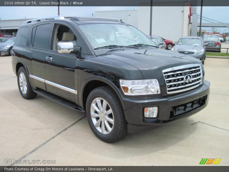 Liquid Onyx Black / Wheat 2010 Infiniti QX 56