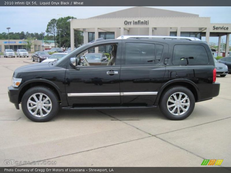 Liquid Onyx Black / Wheat 2010 Infiniti QX 56