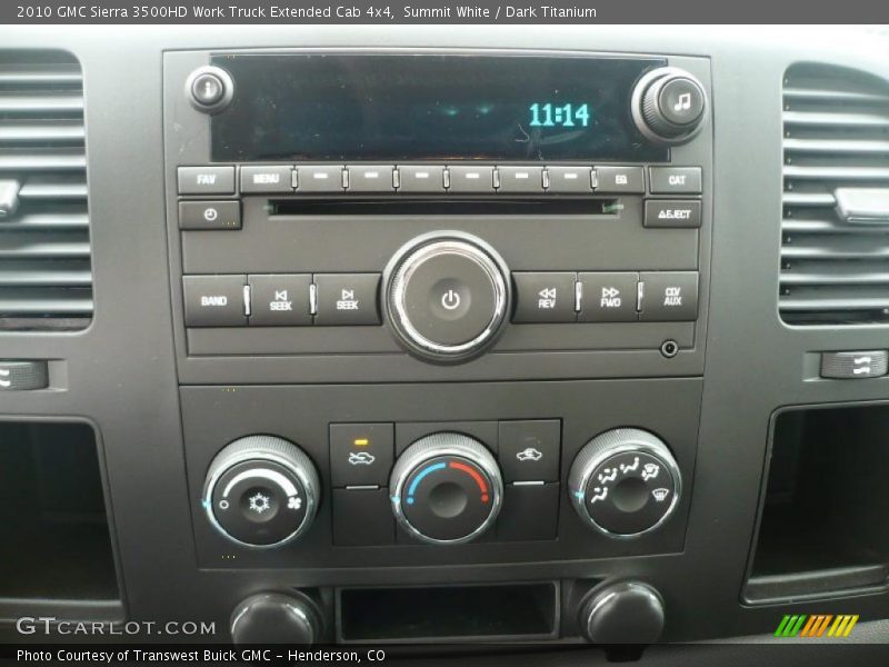 Summit White / Dark Titanium 2010 GMC Sierra 3500HD Work Truck Extended Cab 4x4