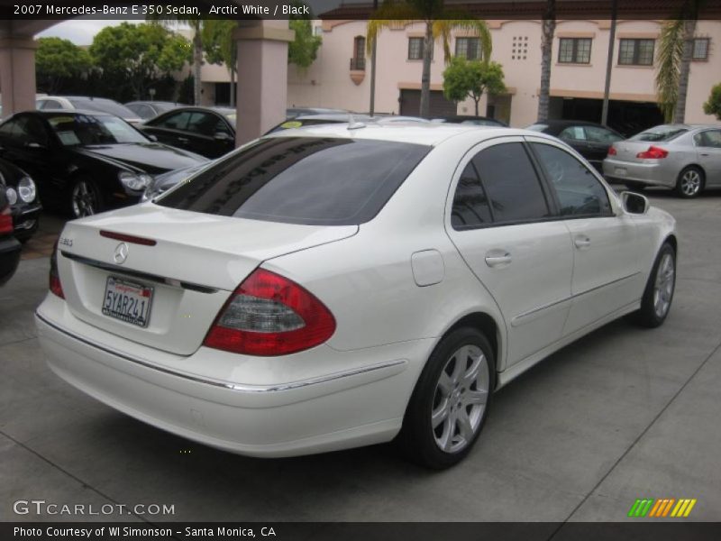 Arctic White / Black 2007 Mercedes-Benz E 350 Sedan