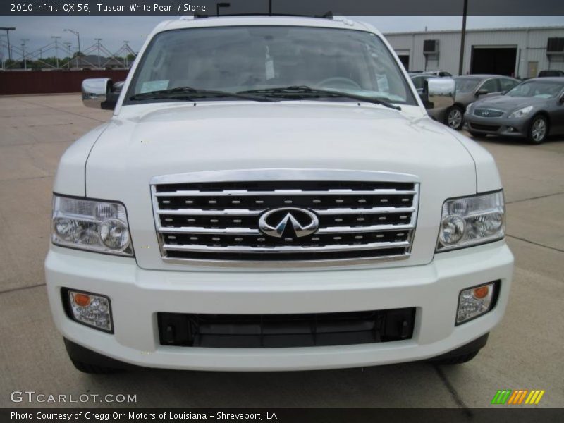 Tuscan White Pearl / Stone 2010 Infiniti QX 56