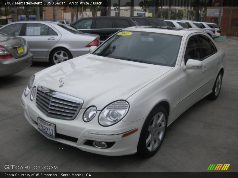 Arctic White / Black 2007 Mercedes-Benz E 350 Sedan