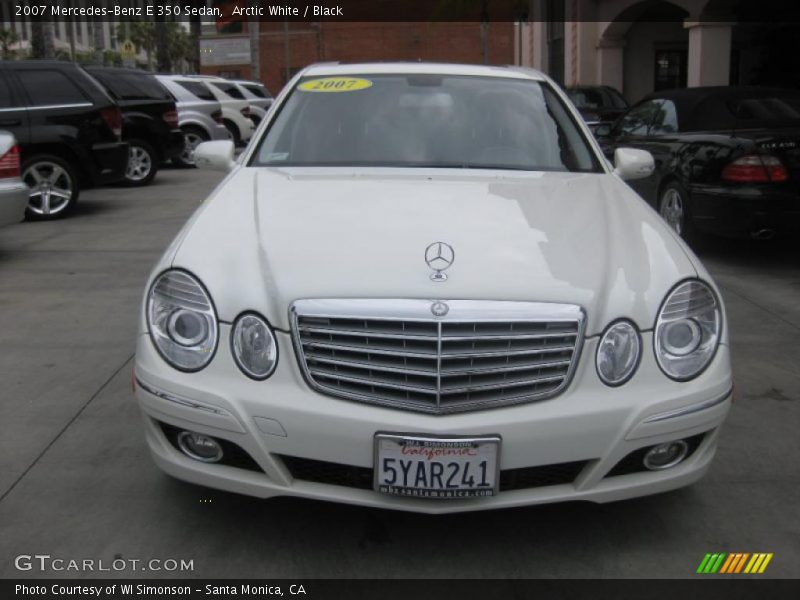 Arctic White / Black 2007 Mercedes-Benz E 350 Sedan