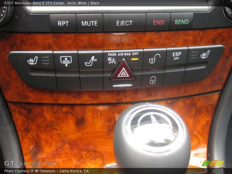 Arctic White / Black 2007 Mercedes-Benz E 350 Sedan