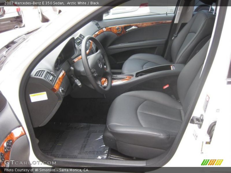 Arctic White / Black 2007 Mercedes-Benz E 350 Sedan