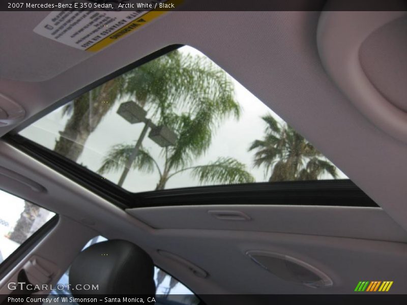 Arctic White / Black 2007 Mercedes-Benz E 350 Sedan