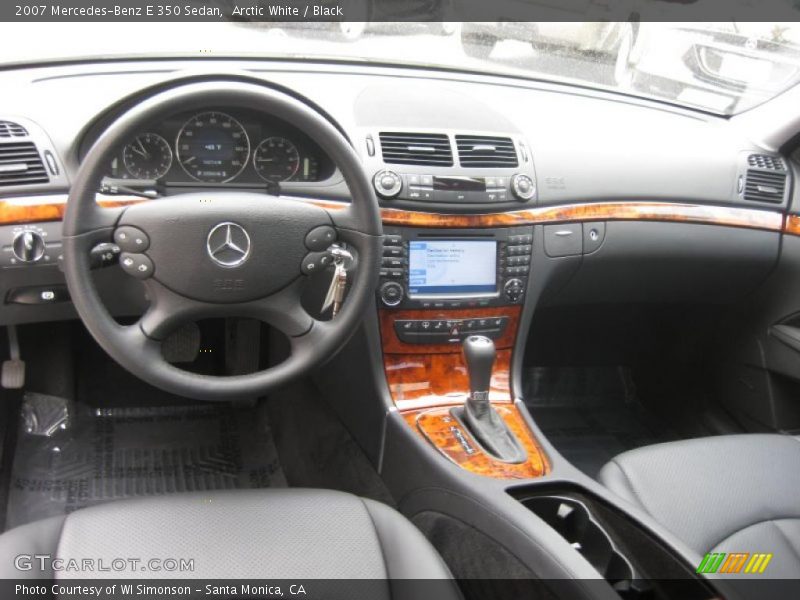 Arctic White / Black 2007 Mercedes-Benz E 350 Sedan