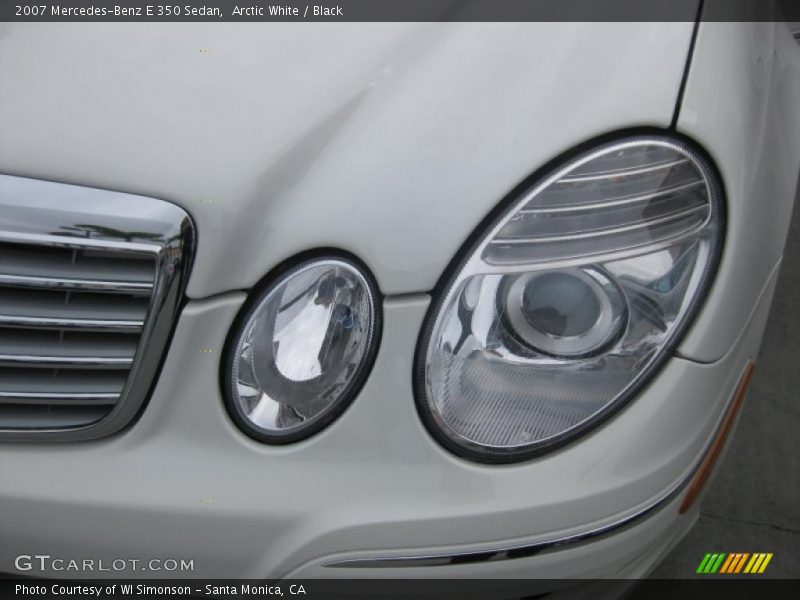 Arctic White / Black 2007 Mercedes-Benz E 350 Sedan