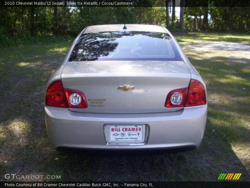 Silver Ice Metallic / Cocoa/Cashmere 2010 Chevrolet Malibu LS Sedan