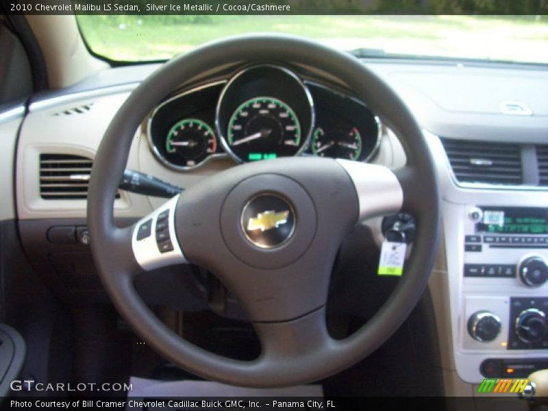 Silver Ice Metallic / Cocoa/Cashmere 2010 Chevrolet Malibu LS Sedan