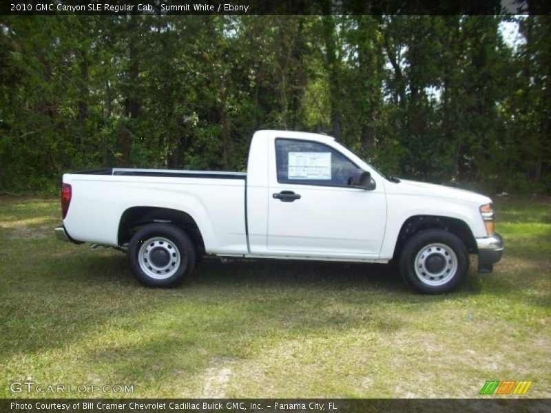 Summit White / Ebony 2010 GMC Canyon SLE Regular Cab