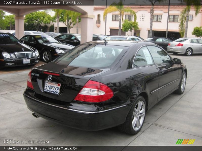 Black / Black 2007 Mercedes-Benz CLK 350 Coupe
