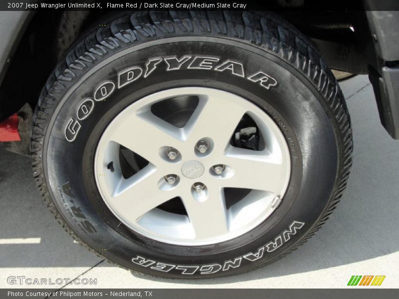 Flame Red / Dark Slate Gray/Medium Slate Gray 2007 Jeep Wrangler Unlimited X