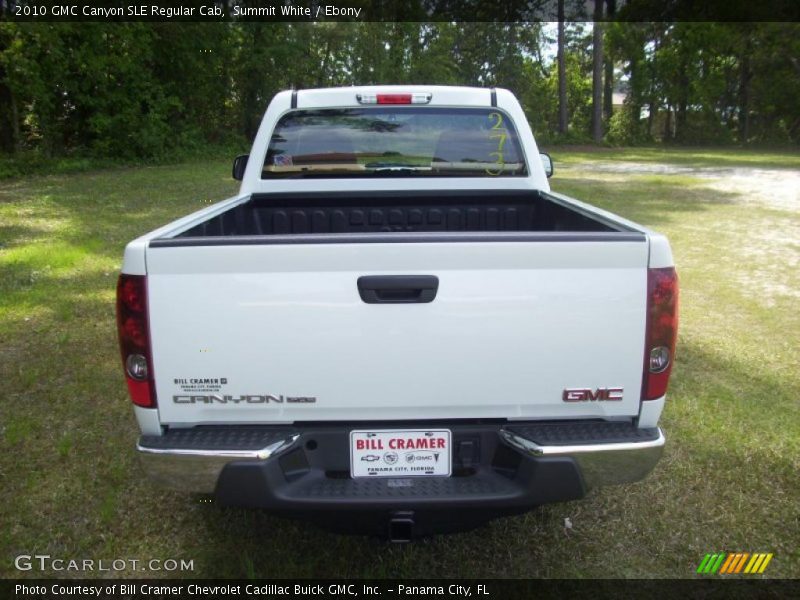 Summit White / Ebony 2010 GMC Canyon SLE Regular Cab