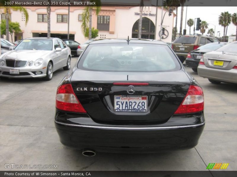 Black / Black 2007 Mercedes-Benz CLK 350 Coupe