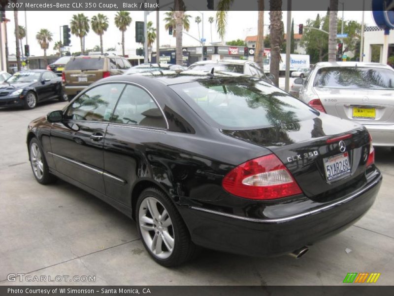Black / Black 2007 Mercedes-Benz CLK 350 Coupe
