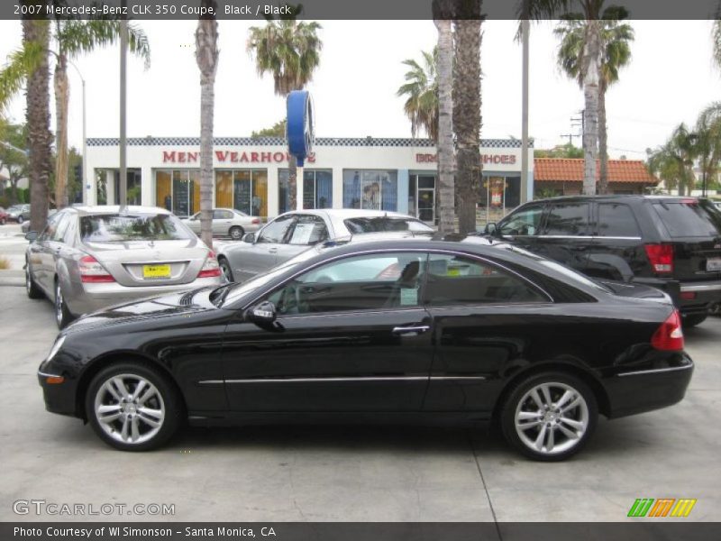 Black / Black 2007 Mercedes-Benz CLK 350 Coupe