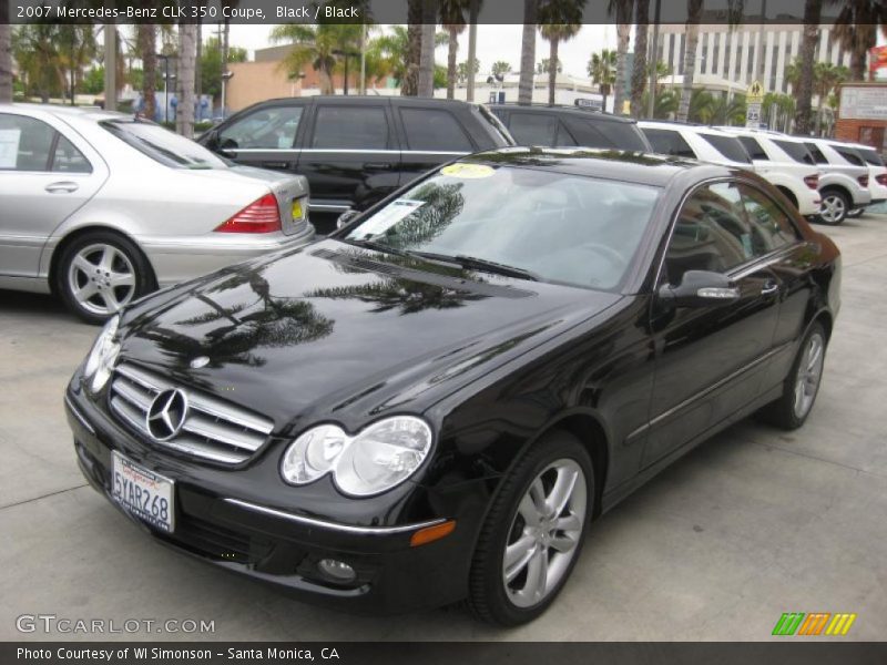 Black / Black 2007 Mercedes-Benz CLK 350 Coupe