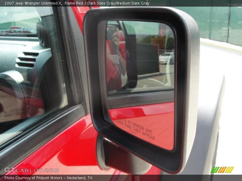 Flame Red / Dark Slate Gray/Medium Slate Gray 2007 Jeep Wrangler Unlimited X