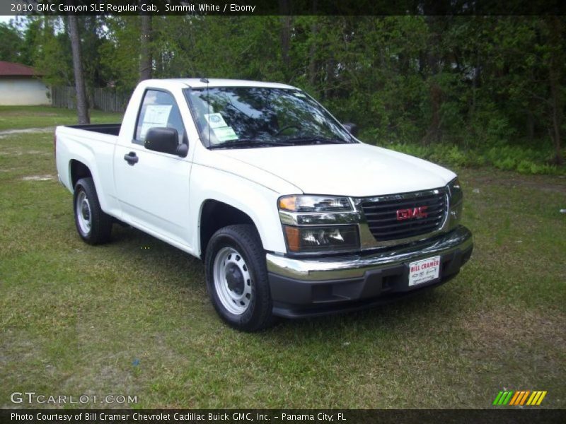 Summit White / Ebony 2010 GMC Canyon SLE Regular Cab