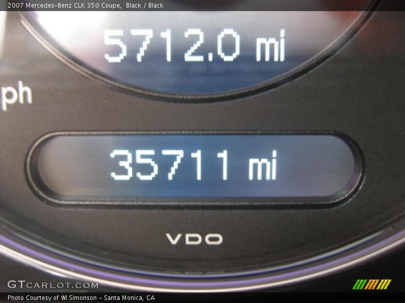 Black / Black 2007 Mercedes-Benz CLK 350 Coupe