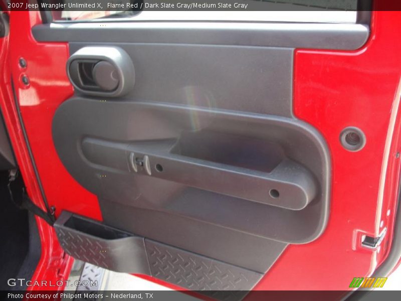 Flame Red / Dark Slate Gray/Medium Slate Gray 2007 Jeep Wrangler Unlimited X
