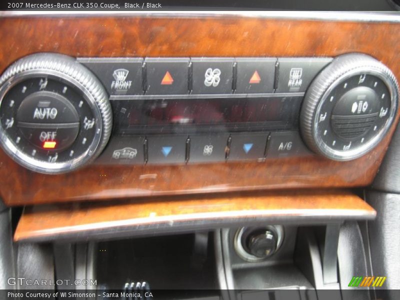 Black / Black 2007 Mercedes-Benz CLK 350 Coupe