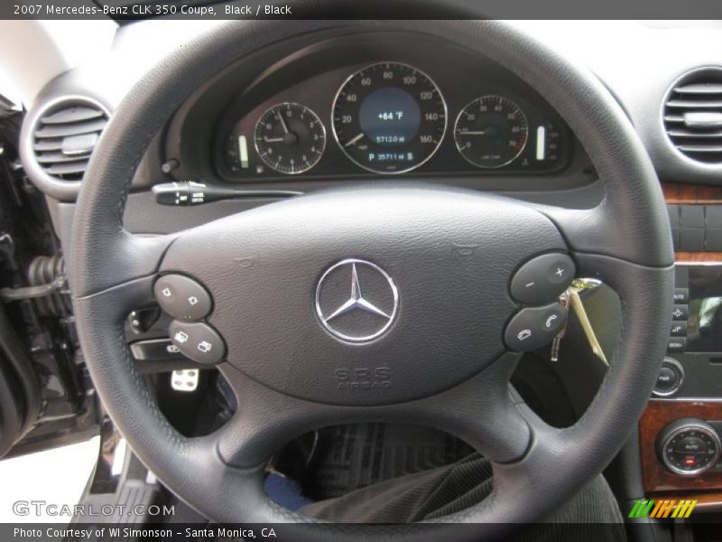 Black / Black 2007 Mercedes-Benz CLK 350 Coupe