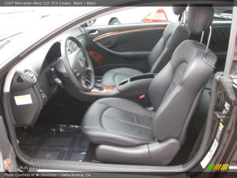 Black / Black 2007 Mercedes-Benz CLK 350 Coupe