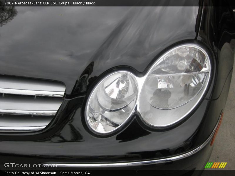 Black / Black 2007 Mercedes-Benz CLK 350 Coupe